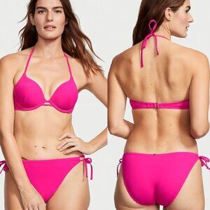 Victoria's Secret | Lotus Pink Side Tie Bikini Bottoms | Size Medium